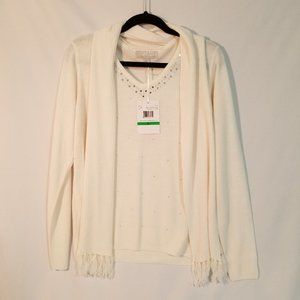 Carolyn V-Neck Cardigan - Sherbert